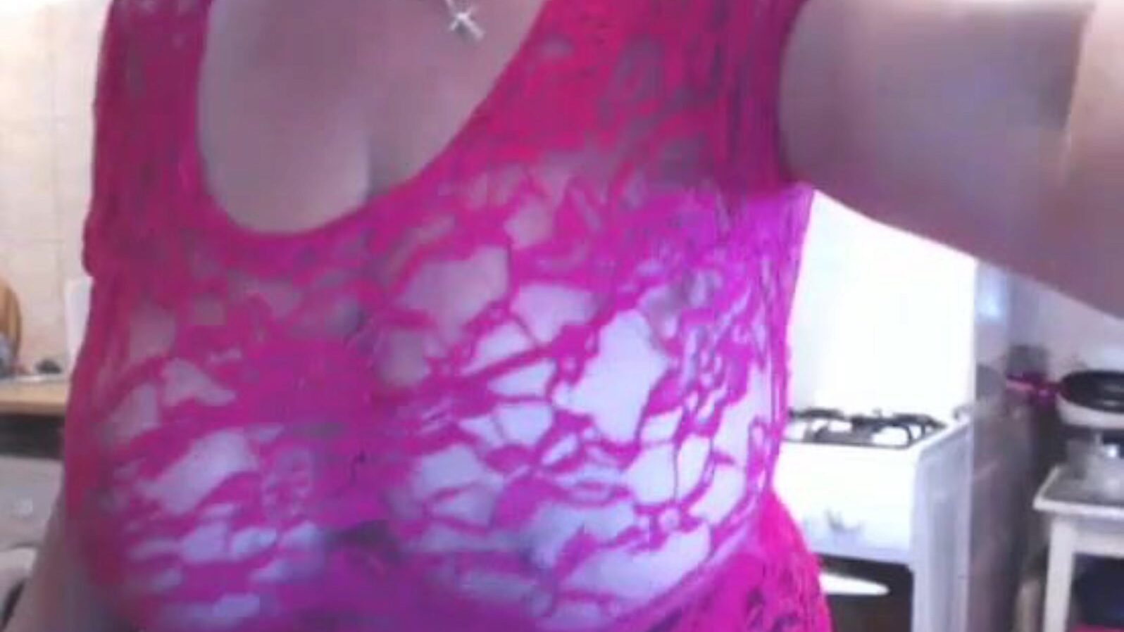 Sexy large mamma strip taunt and wank